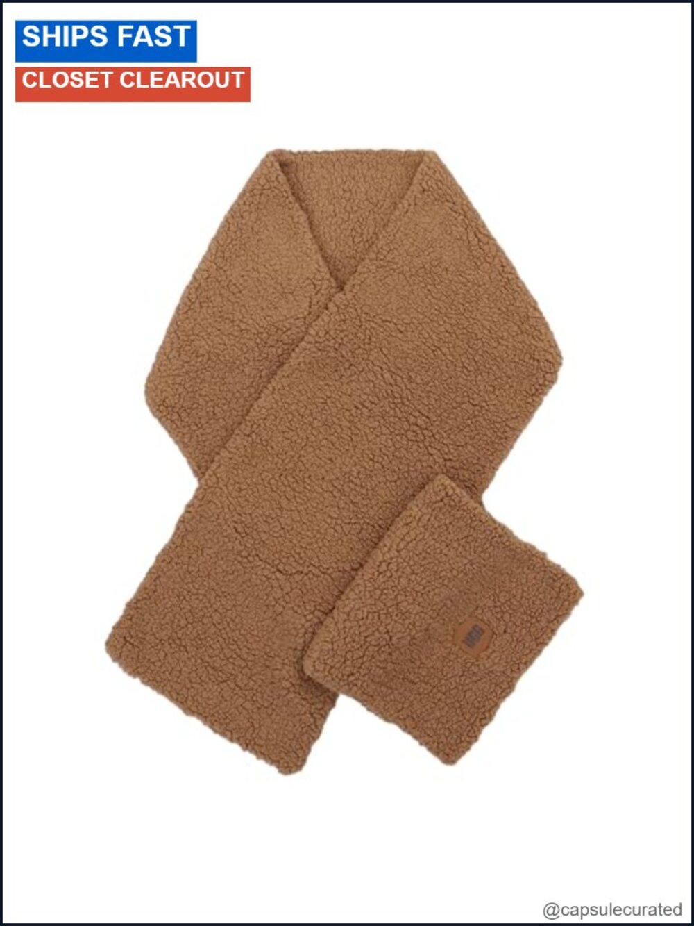 Sherpa Oversized Scarf 100% Polyester Faux Fur Cozy Winter Wrap